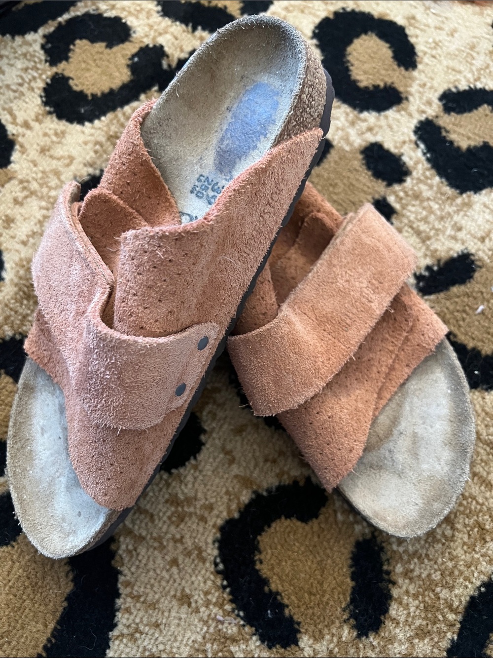 Birkenstock Kyoto  Burnt Clay suede Slide Sandals 39 Narrow Womens 8